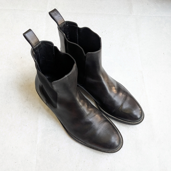 Gucci Chelsea Boots Black Leather Men US 9 main image 8